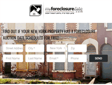 Tablet Screenshot of myforeclosuredate.com